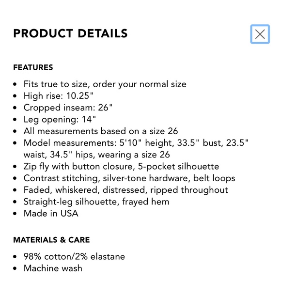 Frame Denim The Scrapper Ankle Jean Size 30 - Picture 12 of 12